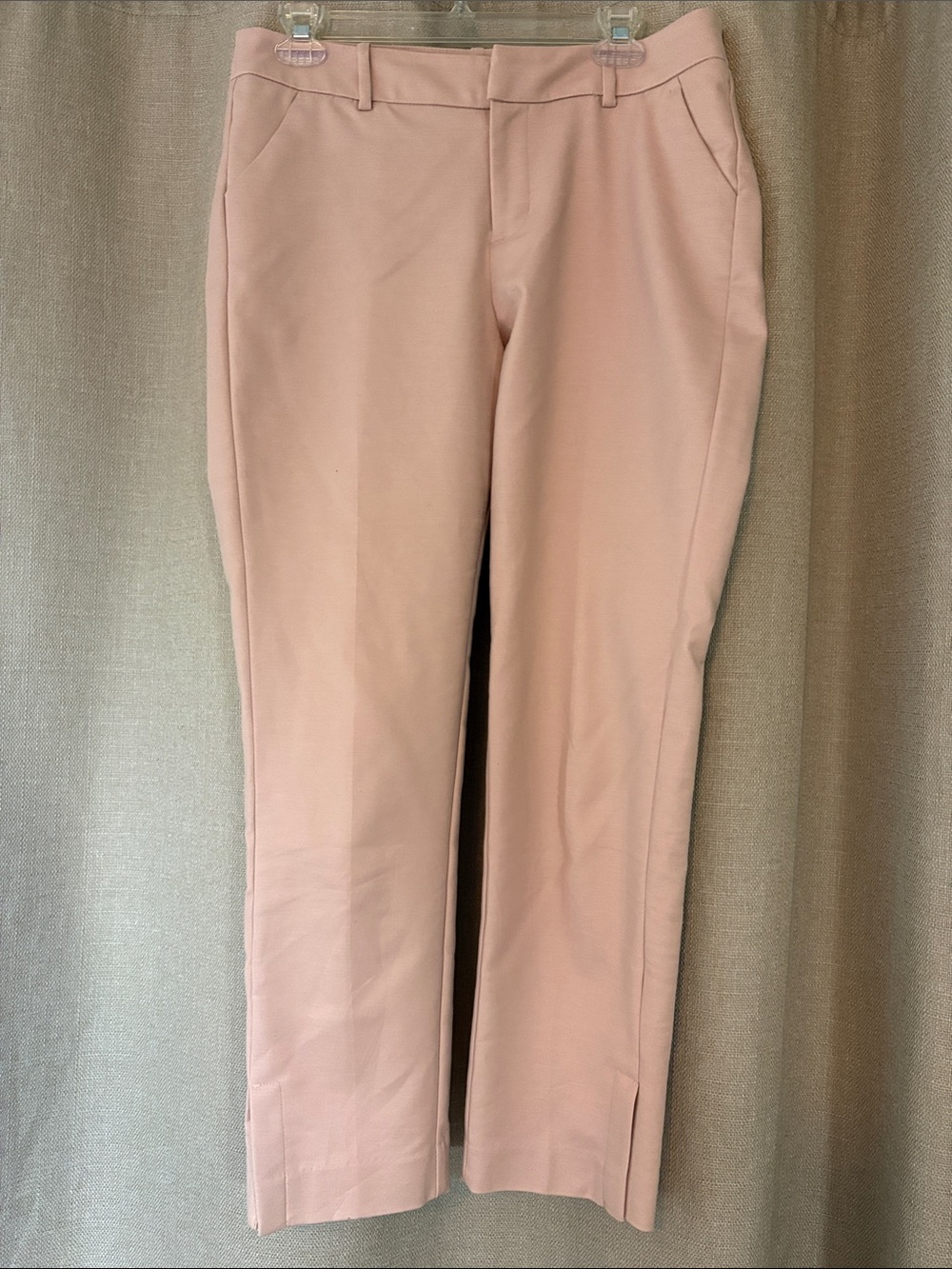 A New Day Stretch Elastizado pale pink trousers split hem size 6